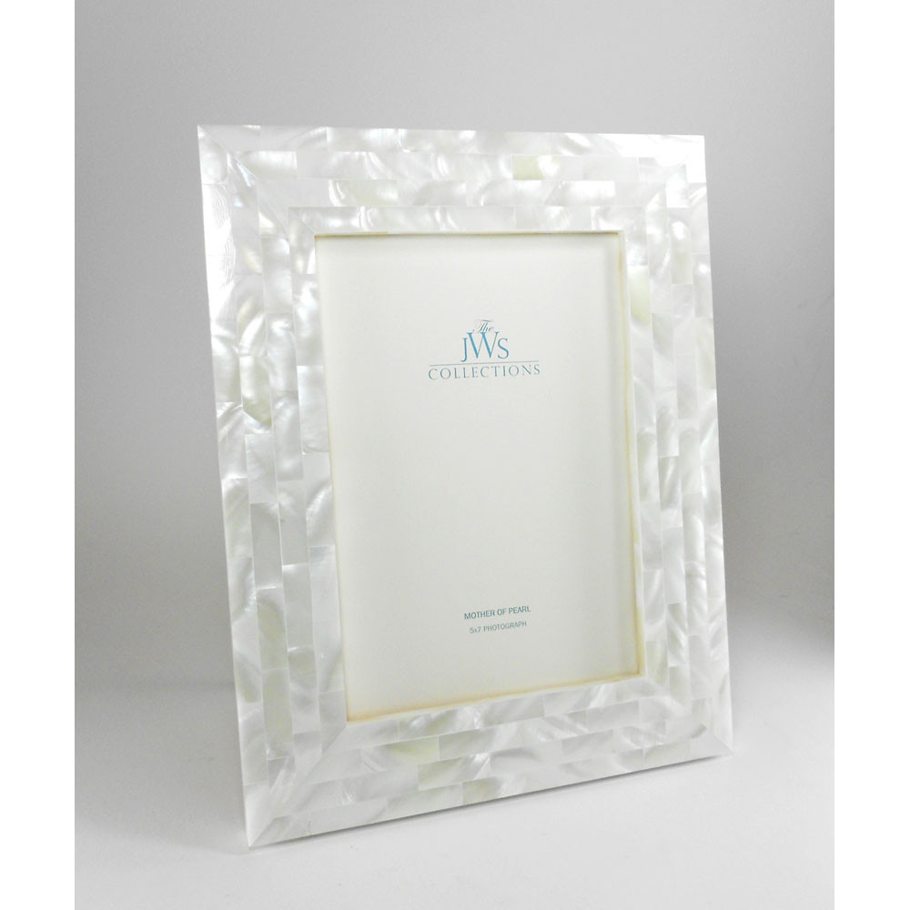 JWS Collections White Mother of Pearl Picture Frames La Bella Fiona
