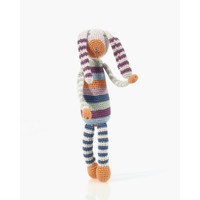 Bunny Baby Rattle and Baby Tiger Toys (Set of 2)