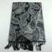Black and Grey Cashmere Scarf (Sold Separately)