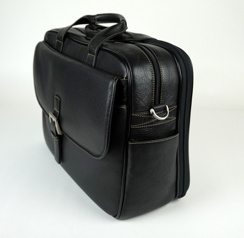 Torino Leather - Double Zip Briefcase
