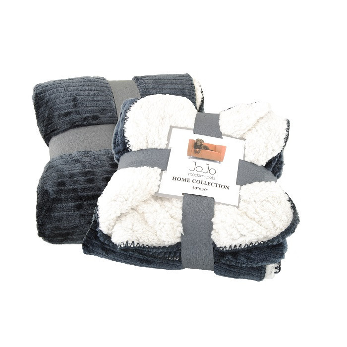 Fleece Dog Blanket (Royal Grey) La Bella Fiona