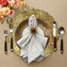 Suggested place setting using Timber placemat.
Napkin ring, serveware and utensils (not included).