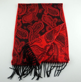 Red and Black Paisley