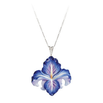 Franz - Blue Iris Necklace - La Bella Fiona