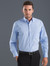 John Kevin Mens L/S Blue Multicheck Shirt