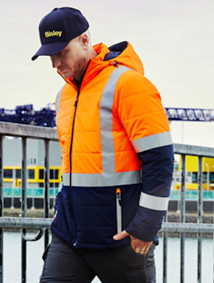 hi vis puffer jacket