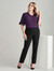 Wool Blend Bandless Slim Leg Pant