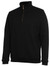 Brass Zip Fleecy Sweater Black