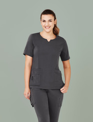 Avery Tailored Fit Round Neck Scrub Top
