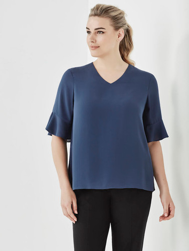 Aria Fluted Sleeve Blouse