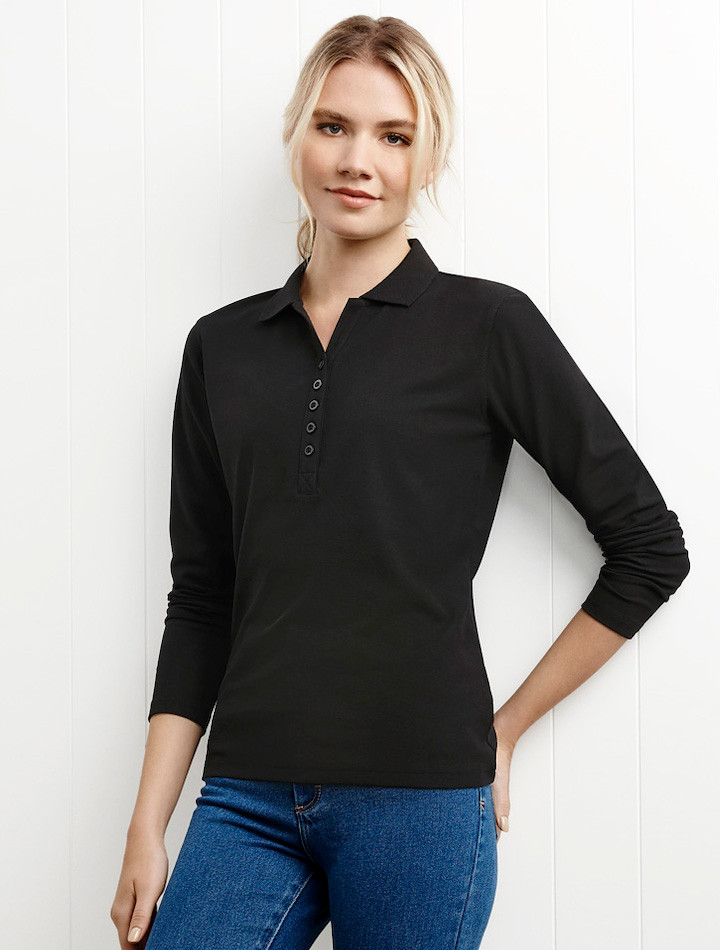 Ladies long sleeved polo shirts Clearance