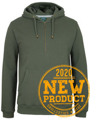 Brass Zip Fleecy Hoodie