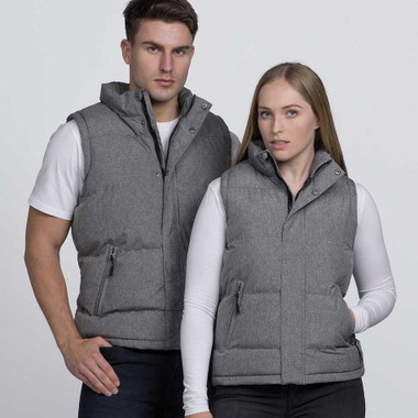 Basin Grey Melange Puffa Vest