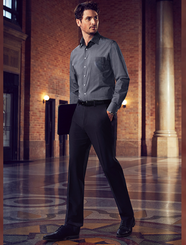 MENS SLIM FIT FLAT FRONT PANT