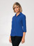 Sophia 3/4 Sleeve Shirt - Cobalt