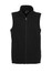 Biz Collection Plain Black Microfleece Mens Vest