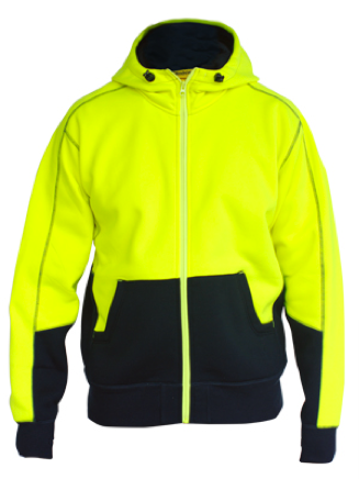 bisley hoodie hi vis