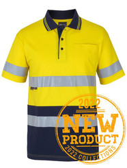 Hi Vis 100% Cotton S/S Taped Polo