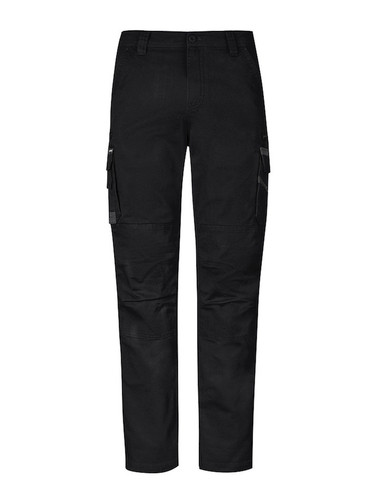 Mens Double Knee Multi Zip Stretch Work Pants
