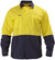 2 Tone Hi Vis Drill Shirt - Long Sleeve Yellow/Navy