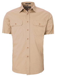 Pilbara Men's Open Front Short Sleeve Shirt