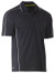 Bisley Cool Mesh S/S Polo with Reflective Piping - charcoal