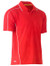 Bisley Cool Mesh S/S Polo with Reflective Piping - Red
