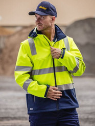 Hi Vis Taped 2 Tone 3 in 1 Softshell Jacket