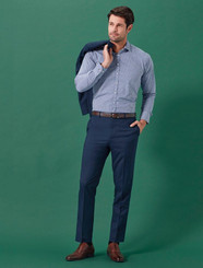 Mens Slim Fit Flat Front Trouser
