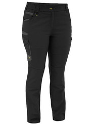 Womens Double Knee Multi Zip Stretch Work Pants