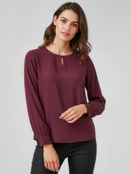 Womens Evelyn Long Sleeve Blouse