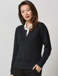 Ladies 100% Merino Wool Cardigan