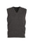 Biz Collection Woolmix V-Neck Mens Charcoal Vest