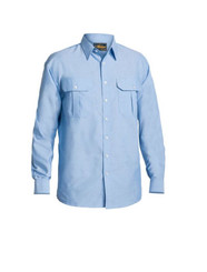 Bisley Mens Oxford Long Sleeve Shirt