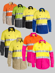 Bisley 3M Taped Cool Hi Vis Light Weight Shirt