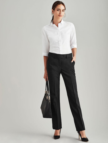 Ladies Adjustable Waist Wool Blend Pant