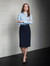 Ladies Relaxed Fit Wool Blend Lined Skirt