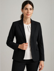 Ladies Longerline Wool Blend Jacket
