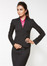 Ladies Short Cool Stretch Plain Jacket with Reverse Lapel