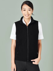 Biz Collection Plain Microfleece Ladies Vest