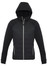 Ladies Stealth Black/Silver Tech Hoodie Jacket