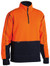 Bisley Orange/Navy Hi Vis Fleece Pullover