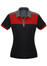 Charger Biz Cool Ladies Black/Red/Grey Polo