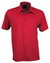 Stencil Mens Red/Silver Silvertech Polo