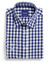 Gloweave Mens L/S Royal Oxford Navy Gingham Shirt