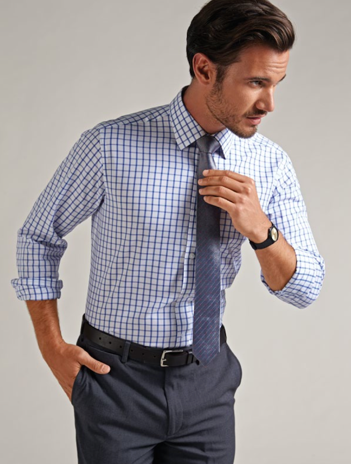 Window pane check shirt clearance