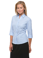 Blue Shadow Stripe 3/4 Sleeve Shirt
