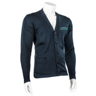 SWG Durapil Ultra Acrylic Unisex V-neck Full bottom Sweater w/ Patch Pockets - Navy