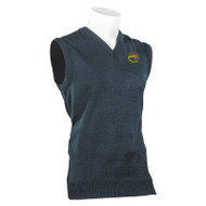RHCA 9-12 Girls Acrylic Vest Embroidered - Navy