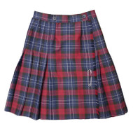 RHCA 9-12 Girls Plaid Kilt - Navy/Maroon/Grey